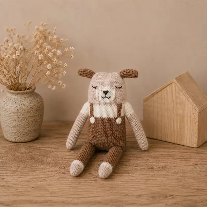 Knitted Cute Animals Doll - Newborn Photography Props - Image 5